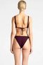 Women's Bikini Set Triangle Cut Capless Top High Waist Tie Side Slip Bottom Knitted Fabric Plain Regular - 5