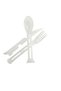 Plastic Fork Spoon Knife Set Camping Picnic Restaurant Takeaway Food Set 3-Piece - 3