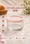 3-Piece Glass Storage Container with Lid Transparent Glass Jar for Kitchen and Refrigerator Use Powder 425 Cc - 5