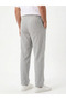 Men's Linen Look 100% Cotton Relaxed Trousers with Elastic Waist - 3