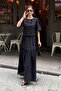 Women's Brode Balloon Sleeve Blouse Skirt Lined Bottom Top Set - 4