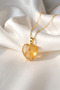 Citrine Stone Natural Faceted Cut Pendant - 3