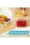 Glass Storage Container 640 ml Rectangular Borosilicate Storage Container with Wooden Lid BGC52 - 6