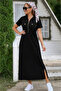Women's Slit Detailed Comfortable Fit Long Dress