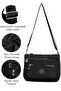 Women's Crinkle Shoulder Bag Stylish Daily Cross Strap Hand and Shoulder Bag Adjustable Strap - 2