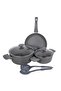 Morelli Aluminium Non-Stick Granite Coated Cookware Set, 7 pcs - 2