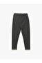 Baby Boy Cotton Pants with Tie Waist - 2