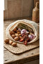 Natural Cotton Mesh Bag for Kitchen and Food Storage with Drawstring
