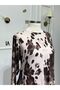 Women's New Season Milka Pattern Large Size Combed Cotton Dress - 2