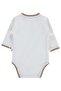 Sitting Sweet Bear Printed 1-9 Months Snap-On Badi - Ecru - 3