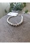 Silver Triangle Women's Steel Bracelet with Zircon Stones - 6