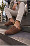 Jy0456 Rayn Laceless Genuine Suede Leather Men's Casual Cork Sole Loafer Classic Shoes Hdmt - Brown - 2