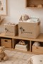 S+M Set of 2 Jute Storage Boxes 20X20X20 and 25X25X25 cm – In-Cabinet Shelf Organizer Basket - 3