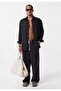Baggy lyocell pants with belt detail - 4