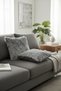 Puffy Cotton Cushion Cover Set of 2 43X43 cm Decorative Cushion with Zipper
