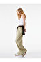 Beli Lace-Up Viscose Blend Long Wide Leg Trousers