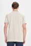 Non-Curling Pique Polo Collar Men's Safari T-Shirt - 8