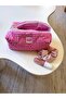 Pink Gingham Makeup Bag Large Size Zippered Portfolio Bag - 7