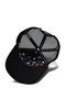 Black Mesh Hat with Letter Patch Detail |   Sports Hat Suitable for Daily Use - Trucker Cap - 3