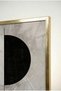 Dark Green and Black Geometric Circular Shaped Glass Tabletop Gold Metal Framed Home Business and School Table - 4