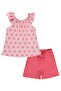 Floral Set for 6-9 Years - Pink - 4