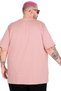 Mode XL Large Size T-Shirt Cest La Vie U26163 Rose Color - 5