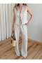 Natural Selva 100% Cotton Vest and Pants Set - 8486 - 2