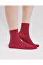 Women's Roll Top Elasticless Glittery Socks Pink