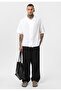 Seamless short sleeve pocketless oversize linen shirt - 5
