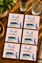 Colorful Cat Design Modern Set of 6 Coasters - Uv Printing Mdf - 10X10 cm