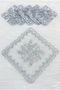 Silver Glitter Bride Groom Handkerchief, Gray 5 Pieces, Wedding Henna Circumcision Promise Bridesmaid Engagement Bride Gift - 3