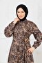 Half Buttoned Buckle Detail Winter Tunic Dress