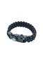 Black Paracord Bracelet with Compass M3 - Survival Bracelet - 7
