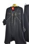 Plus Size Evening Dress with Stone-Embellished Tunic and Pants Set - 3