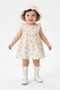 Baby Girl Girl Child Birthday Party Wedding Dress Sleeveless Hat Socks Floral Lined