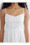 Rope Strap Brode Dress with Waist Belt - 3