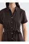 Belted Shirt Dress - 3