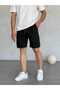 Men's Regular Fit Basic Premium Summer Denim Jeans Shorts with Elastic Waist and Drawstring Back Pocket