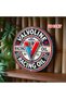20x20 1pc Valvoline Vintage Racing Oil Metal Tin Sign - 7.87" Round Aluminum Wall Art with Checkered - 6