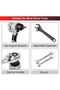 6-13mm Broken Bolt Extractor Set, Metal Damaged Stud Remover Tool for Impact Wrench and Ratchet, ... - 6