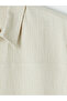 Lcw Everyday Beige Textured Muslin Women's Shirt - 7