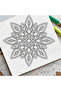 20x20cm 24pages SIMPLE MANDALA Coloring Book Simple Joys Stress Relief Drawing Book Perfect Gift for - 6