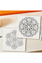 20x20cm 24pages SIMPLE MANDALA Coloring Book Simple Joys Stress Relief Drawing Book Perfect Gift for - 5
