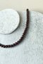 Certified 6 mm Lal Granate Garnet Natural Stone Necklace - 2
