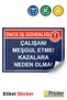 First of All, Do Not Disturb the Occupational Safety Worker! Causing Accidents! Isg Warning Sign Sticker 15X21 cm