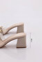 839 Women's V-Buckle Heeled Slippers - 5