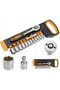 12 Piece 1/2 Inch Drive Ratchet and Socket Set Chrome Vanadium Steel Fastening Tool Kit - 2