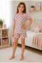 Girls' Cotton Shorts Pajama Set 3-12 Years Old