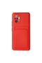 Redmi Note 10 Pro Case Kelvin Silicone with Business Card Holder - Red