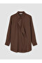 Lcw Everyday Brown Modal Blended Women's Shirt Tunic - 5
